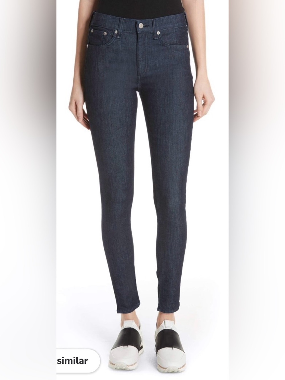 rag & bone High Rise Skinny in Indigo Dark Wash. Size 31.